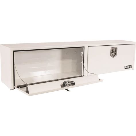 white steel storage box with latch|Gloss White Steel Topsider Truck Tool Box Series.